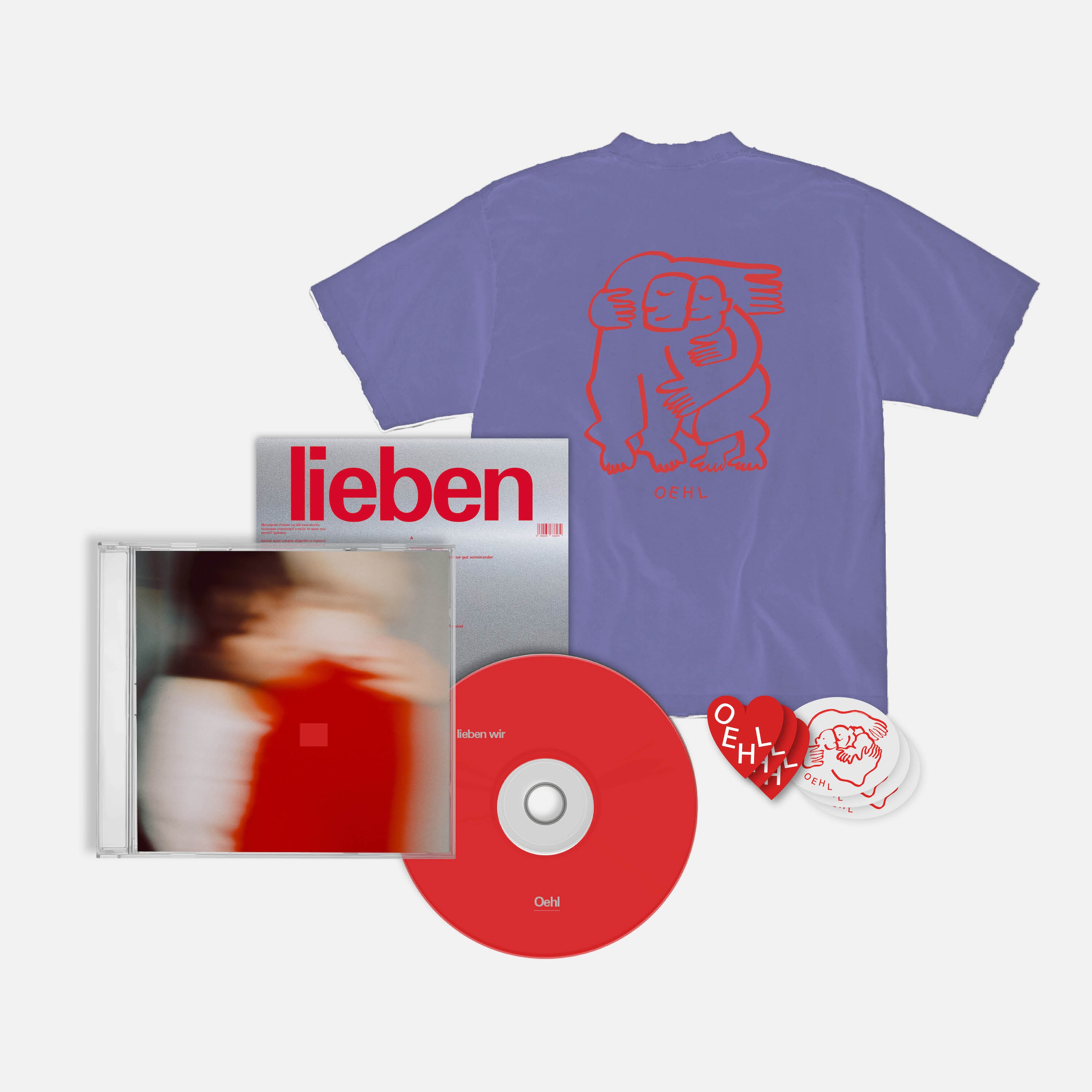 Oehl - lieben wir - CD + T-Shirt + Sticker - Bundle