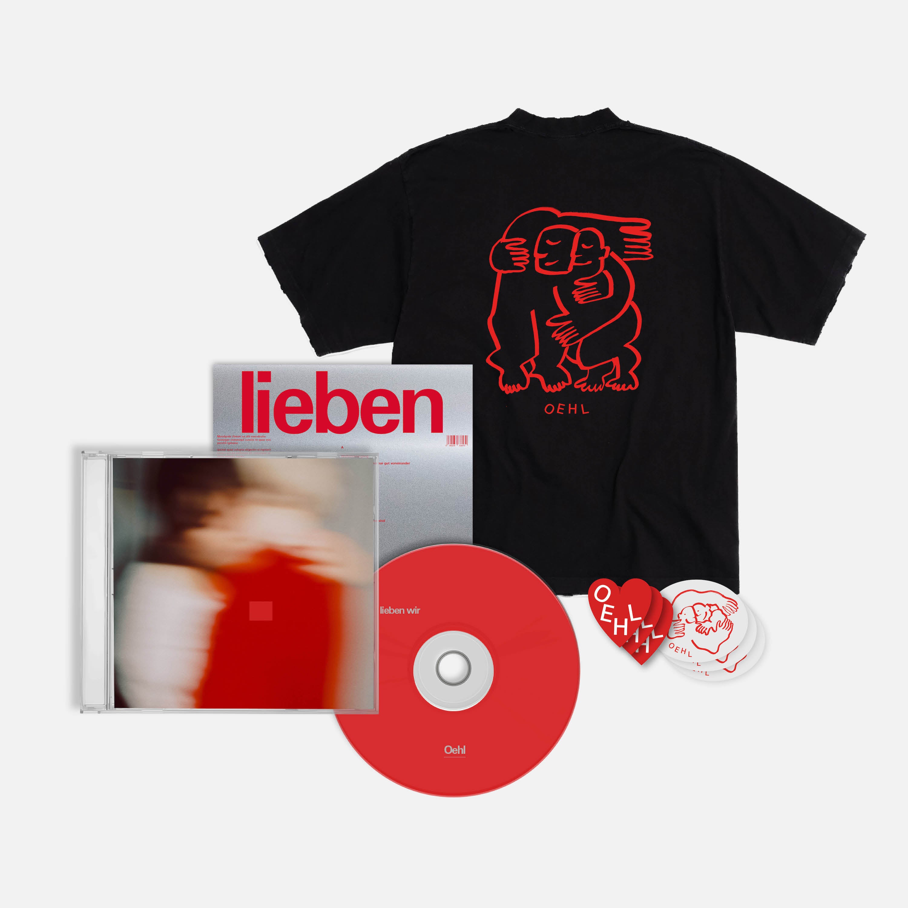 Oehl - lieben wir - CD + T-Shirt + Sticker - Bundle