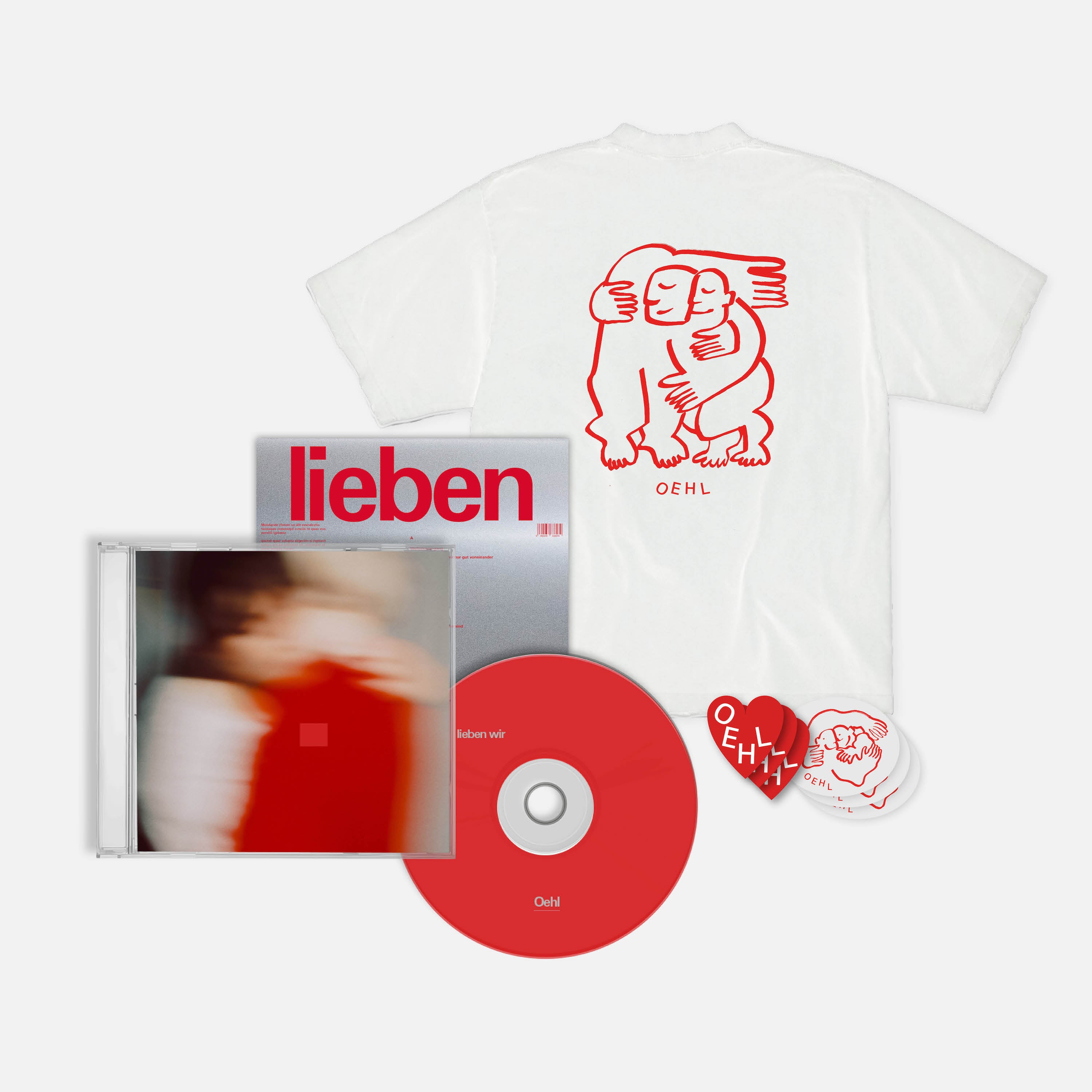 Oehl - lieben wir - CD + T-Shirt + Sticker - Bundle