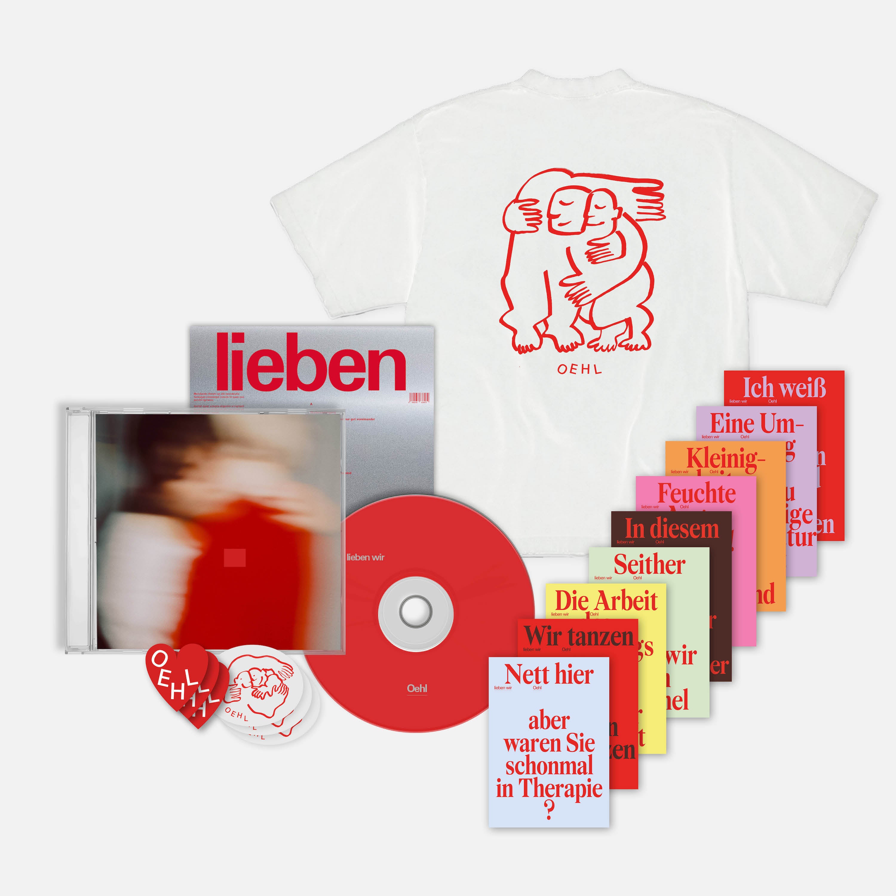 Oehl - lieben wir - CD + T-Shirt + Sticker + Karten-Set - Bundle