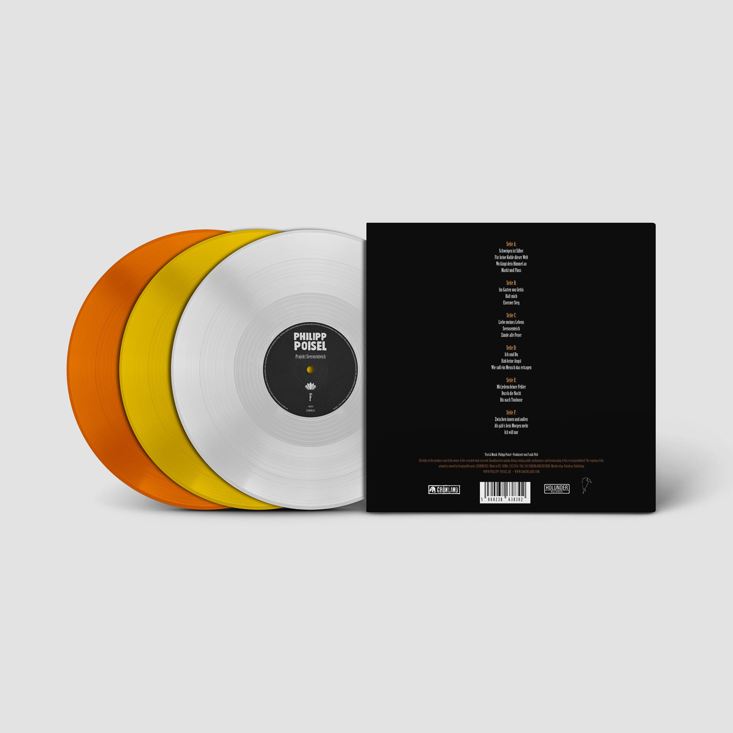 PHILIPP POISEL - Project Seerosenteich colored vinyl edition (orange-yellow-transparent)